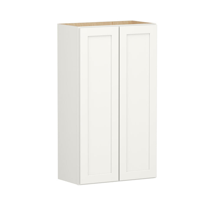 Shenandoah PRO Express Breckenridge 24-in W x 42.125-in H x 12-in D Linen Full Overlay Wall Fully Assembled Plywood Cabinet (Recessed Panel Shaker Door Style)