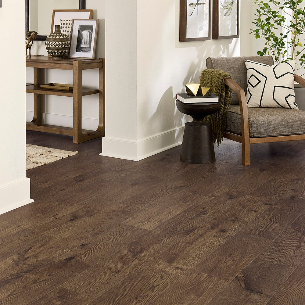Pergo EverCraft Sonoma Trail Oak Brown Waterproof Hybrid Resilient Flooring Sample