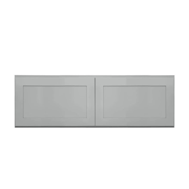 RELIABILT Overlake 36-in W x 12-in H x 12-in D Gray Wall Ready To Assemble Plywood Cabinet (Recessed Panel Shaker Door Style)