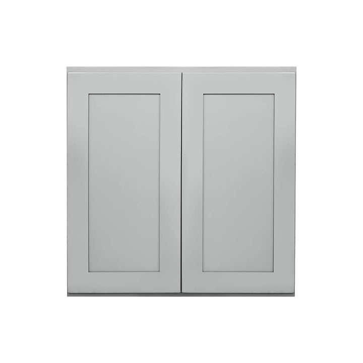 RELIABILT Overlake 27-in W x 30-in H x 12-in D Gray Wall Ready To Assemble Plywood Cabinet (Recessed Panel Shaker Door Style)