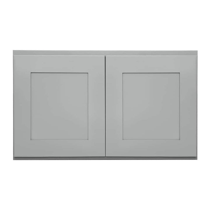 RELIABILT Overlake 30-in W x 15-in H x 12-in D Gray Wall Ready To Assemble Plywood Cabinet (Recessed Panel Shaker Door Style)
