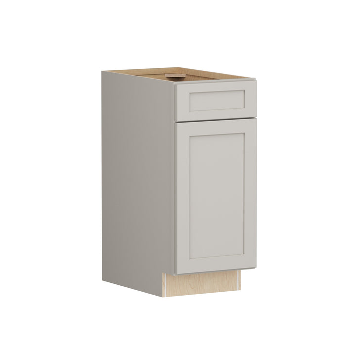 Shenandoah PRO Express Breckenridge 15-in W x 34.5-in H x 24-in D Stone Full Overlay 1-Drawer Base Fully Assembled Plywood Cabinet (Recessed Panel Shaker Style)
