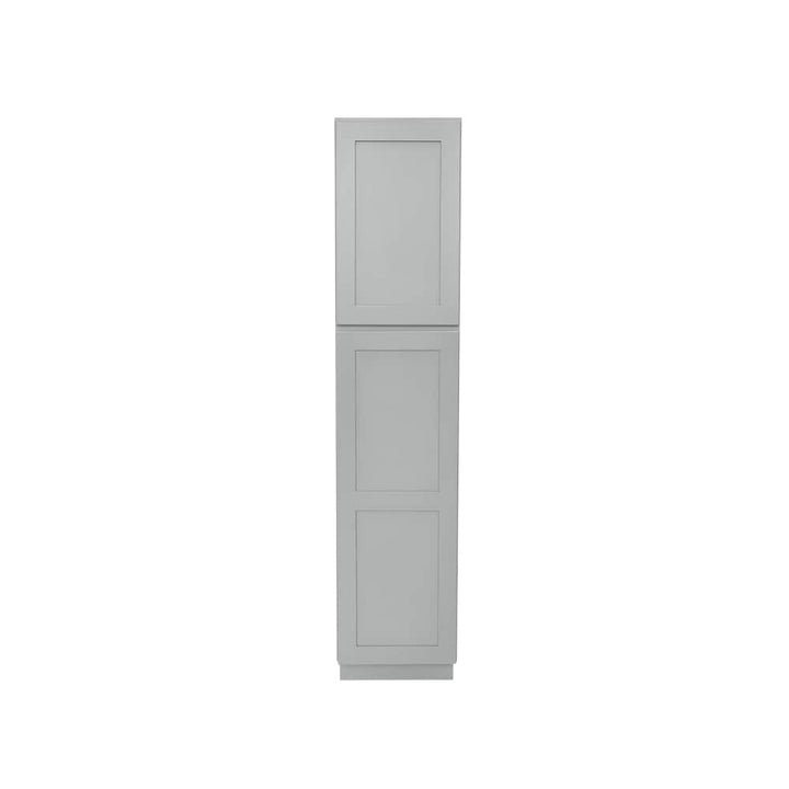 RELIABILT Overlake 18-in W x 90-in H x 24-in D Gray Pantry Ready To Assemble Plywood Cabinet (Recessed Panel Shaker Door Style)