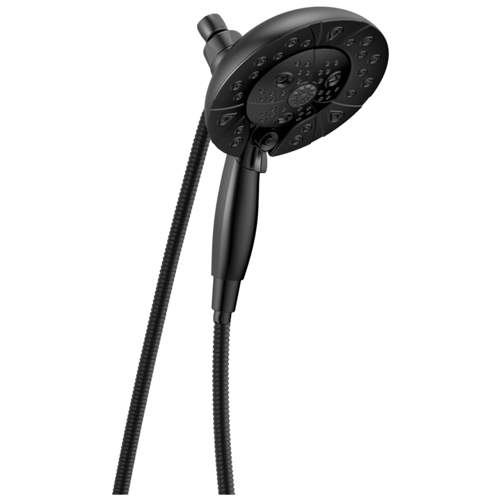 Delta Universal Showering Components Matte Black 5-Spray Dual/Combo Shower Head with Hand Shower, 1.75 GPM (6.6 LPM), 6.88-in