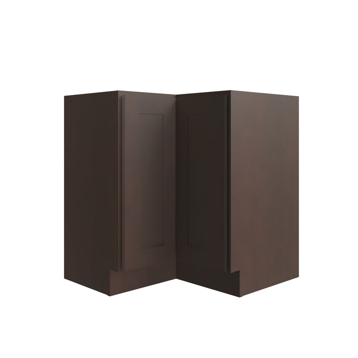 RELIABILT Parkstone 32-in W x 34.5-in H x 24-in D Espresso Lazy Susan Corner Base Fully Assembled Plywood Cabinet (Shaker Style)