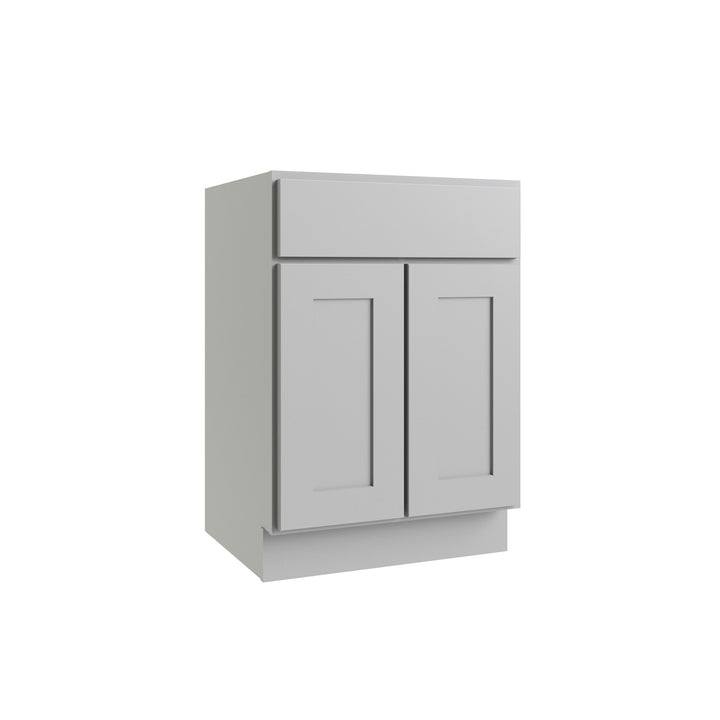 RELIABILT Parkstone 27-in W x 34.5-in H x 24-in D Grey Base Fully Assembled Plywood Cabinet (Flat Panel Shaker Door Style)