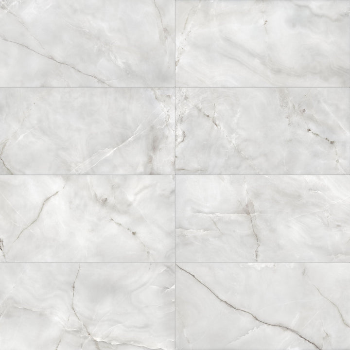 Satori La Marca Onyx Nuvolato 24-in x 48-in Honed Porcelain Marble look Floor and Wall Tile product image