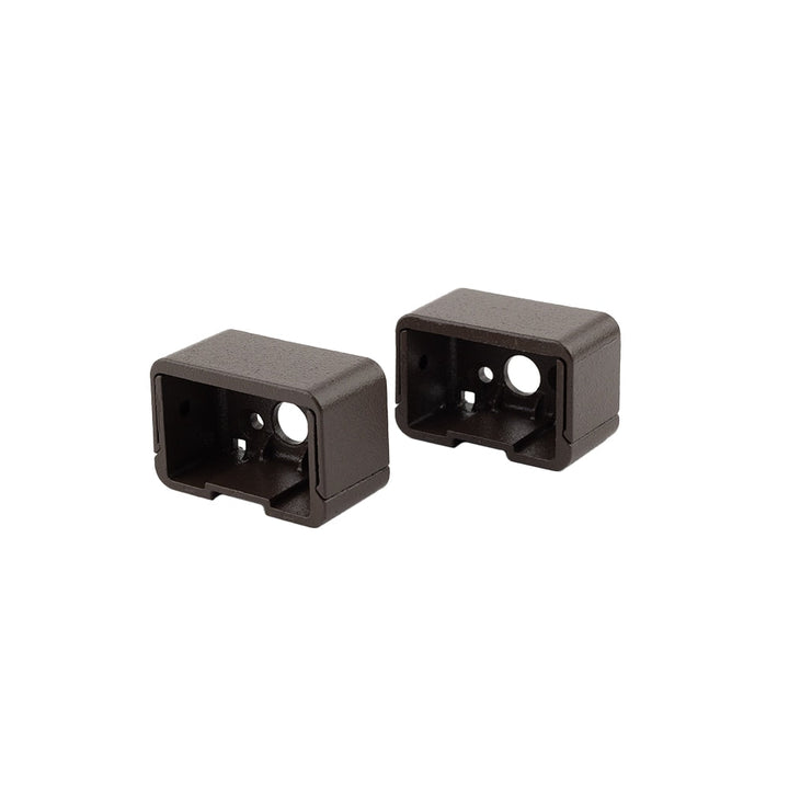 Deckorators 2.5-in x 2.4375-in Cable Railing Weathered Brown Aluminum Rail Bracket (2-Pack)