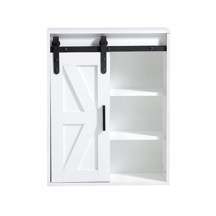 Siavonce 21.7-in x 27.6-in x 7.9-in White Bathroom Wall Cabinet