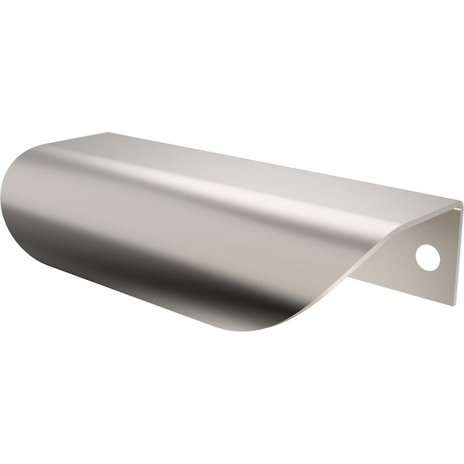 Franklin Brass Edge 4-in (102Mm) Center to Center Satin Nickel Novelty Finger Drawer Pull