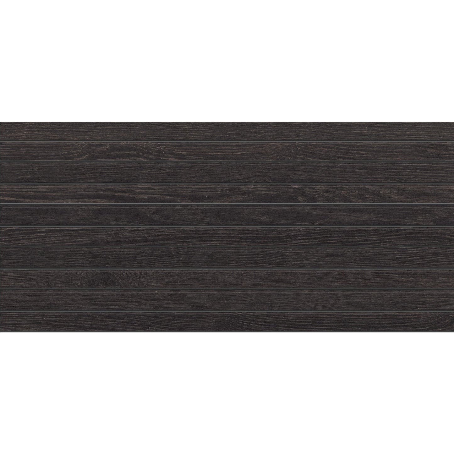 Daltile DEBONAIR ESTATE Ebony 12-in x 24-in Matte Porcelain Wood look Linear Mosaic Floor and Wall Tile product image