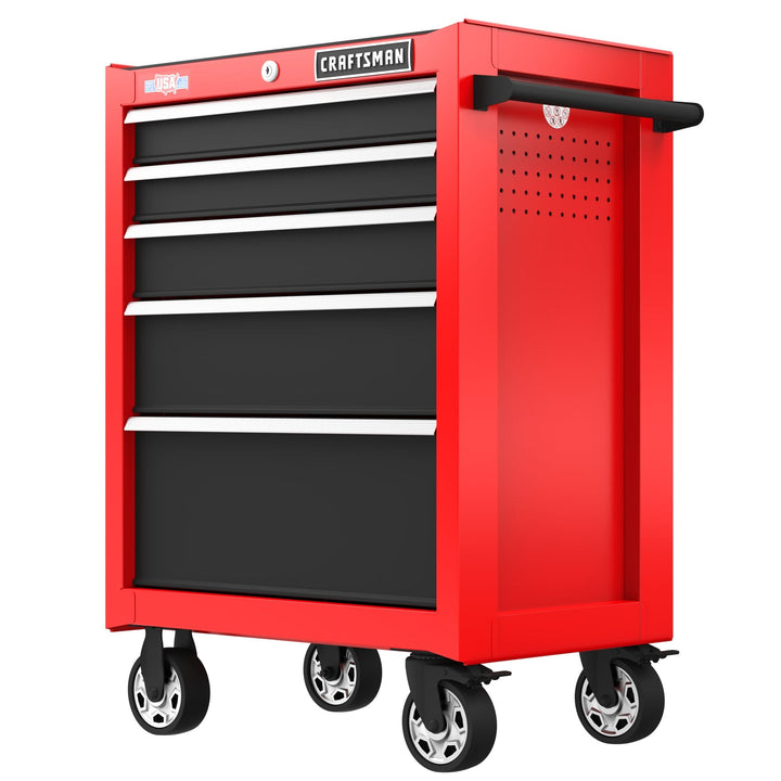 CRAFTSMAN 2000 Series 5-Drawer Steel Rolling Tool Cabinet, Red
