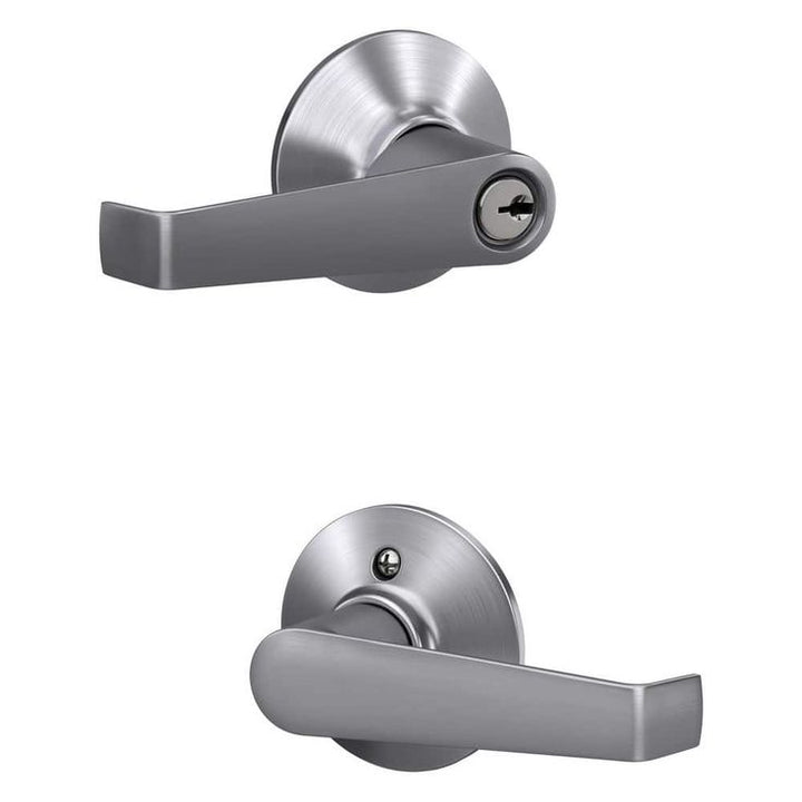 Schlage F80 Elan Elan Satin Chrome Universal Keyed Entry Door Handle