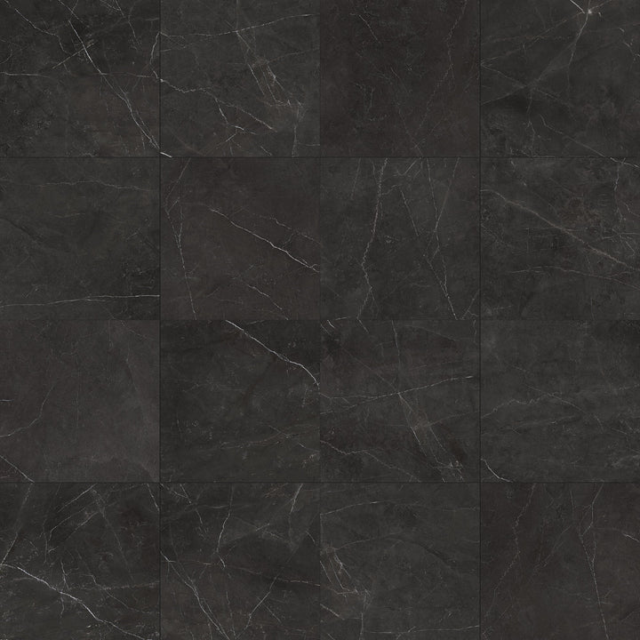 Satori La Marca Nero Venato 24-in x 24-in Honed Porcelain Marble look Floor and Wall Tile product image