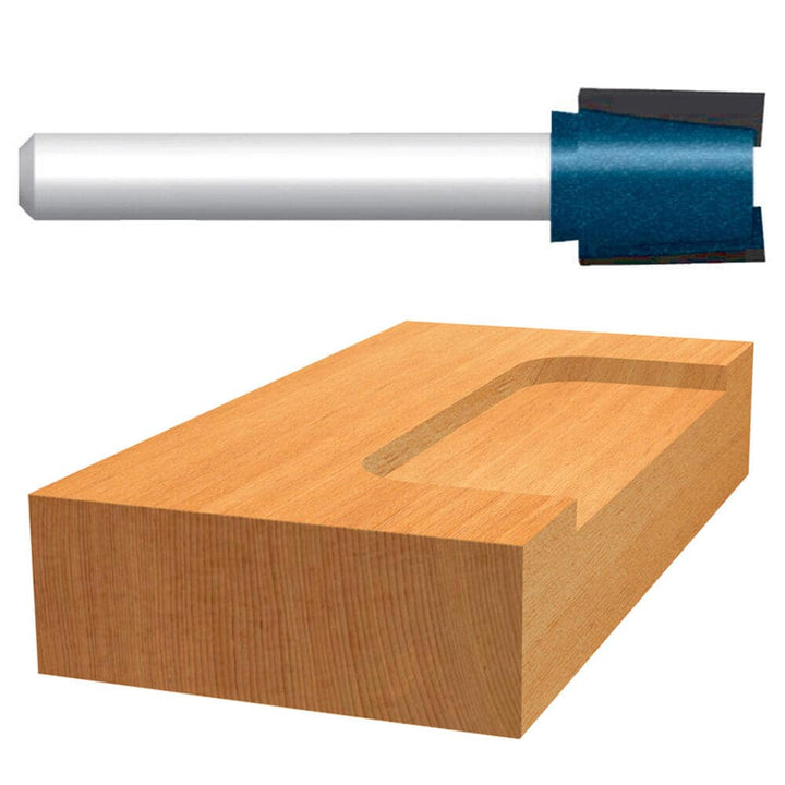 Bosch 3/4-in Carbide-Tipped Hinge Mortising Router Bit, 1/4-in Shank