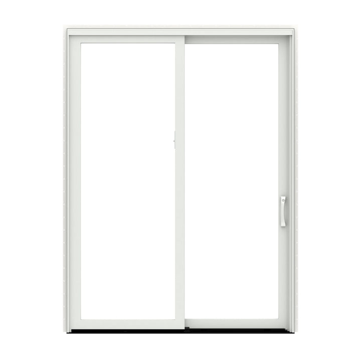 Pella 72-in x 80-in Fiberglass Sliding, Left-hand sliding – primary product view