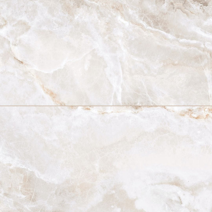 The Tile Life Banff Onice Bianco 24-in x 48-in Matte Porcelain Marble look Floor and Wall Tile product image