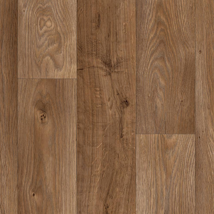 IVC Ash Brown Oak Residential Vinyl Sheet, Sold by 13.2 ft. Wide x Custom Length - Super Arbor