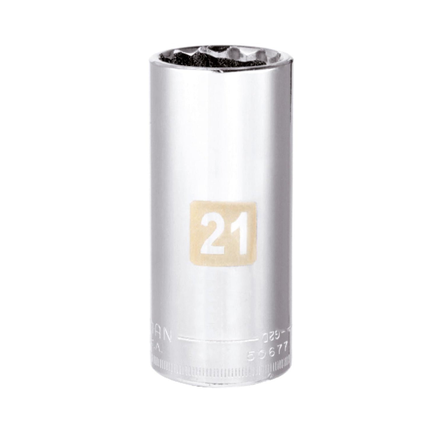 Craftsman 21 mm Metric Deep Socket, 3/8 in. Drive, 12 Point
