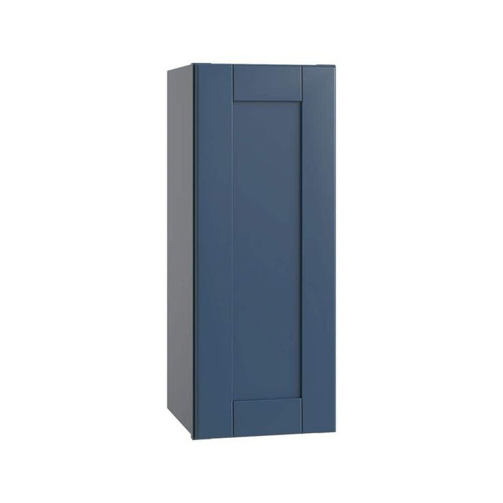 Home Decorators Collection Washington Vessel Blue Plywood Shaker Assembled Wall Kitchen Cabinet Soft Close Left 12 in W x 12 in D x 30 in H