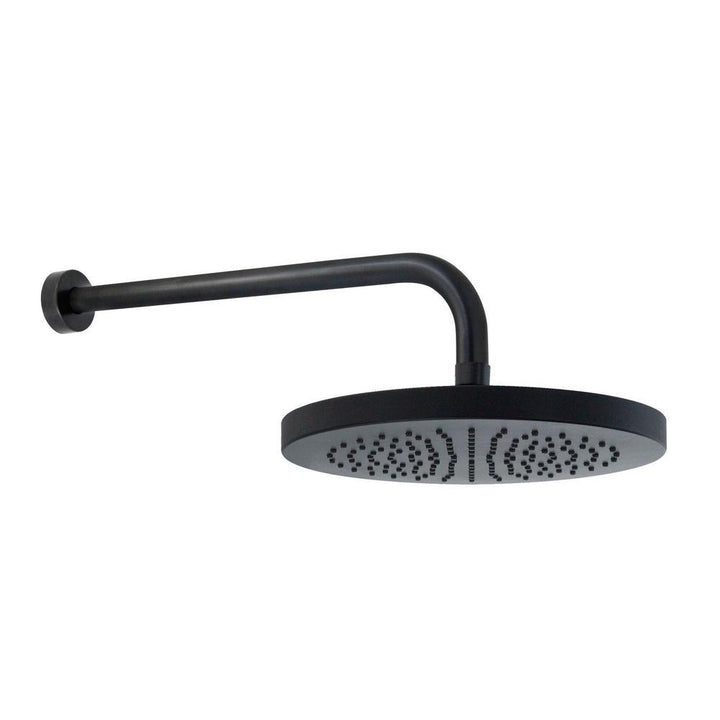 1-Spray 10 in. Single Wall Mount Waterfall Fixed Rain Shower Head in Rubbed Bronze - Super Arbor