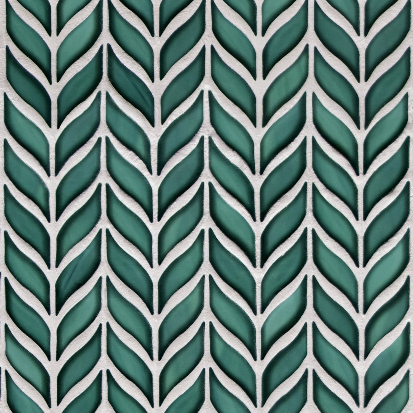 SUNWINGS Leaf Green 10-in x 11-in Glazed Recycled glass Marble look Mosaic Floor and Wall Tile product image