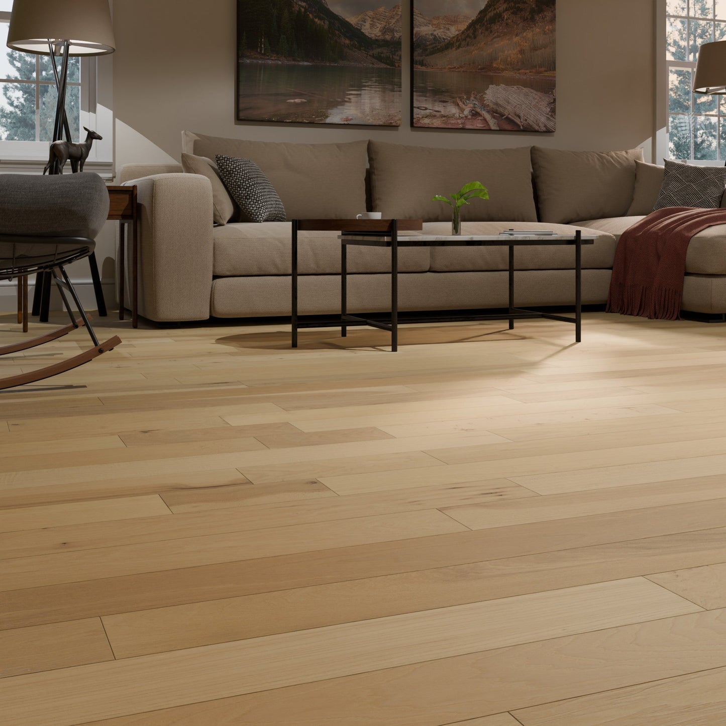 Shaw Hickory Feather hardwood flooring — view 13