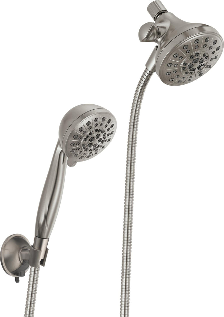Delta Universal Showering Components Brushed Nickel 5‑Spray Dual/Combo Shower Head, 2.5 GPM (9.5 LPM)