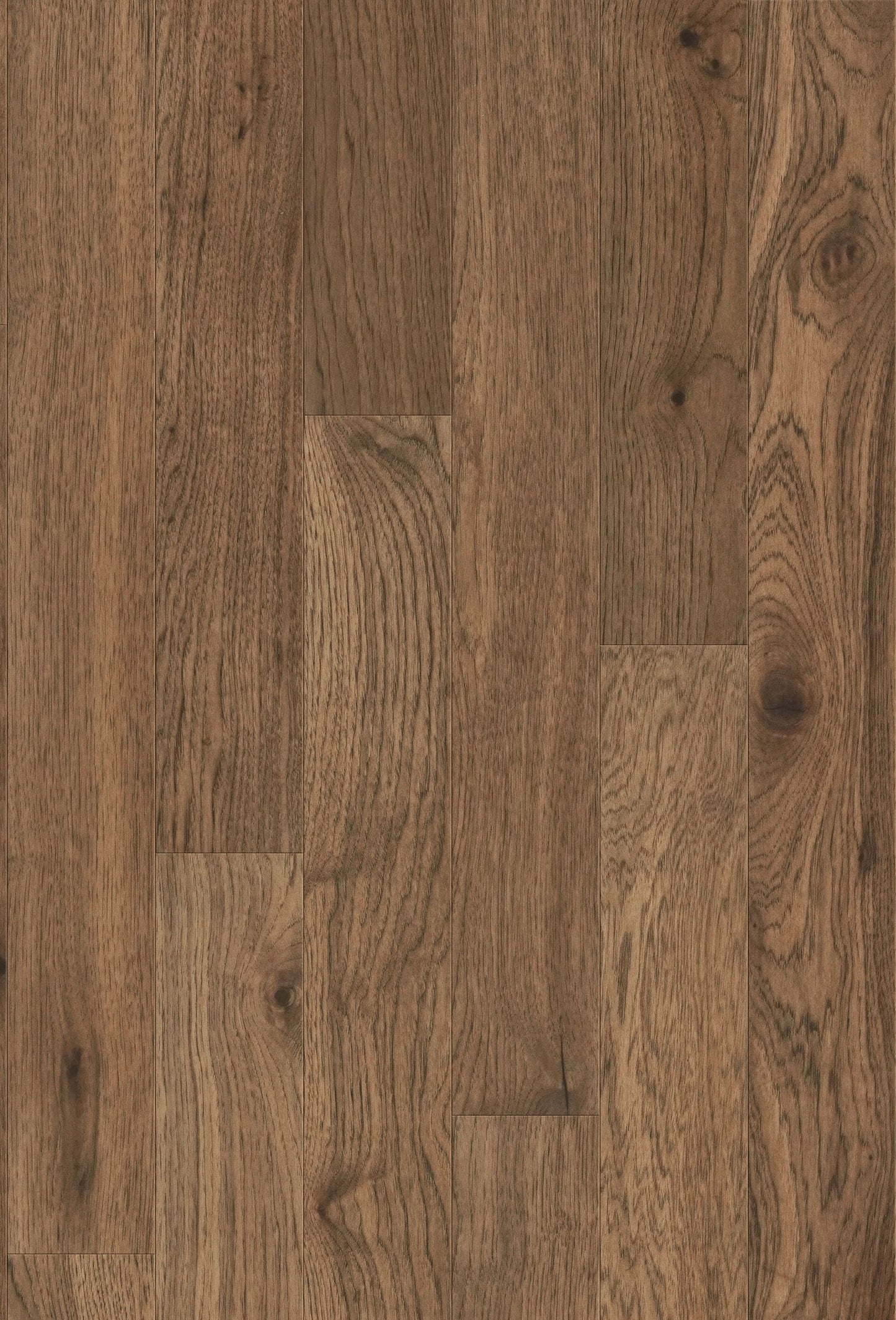 allen + roth Hickory Bromo hardwood flooring — detail view