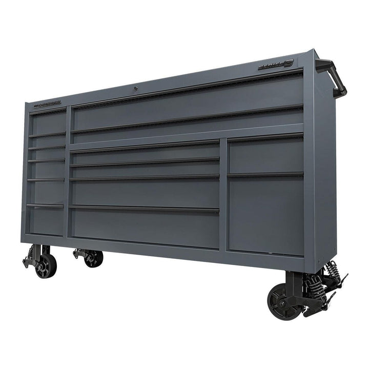 U.S. GENERAL 72 in. x 22 in. Triple-Bank Roll Cab, Series 3, Slate Gray
