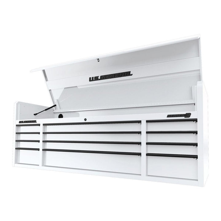 U.S. GENERAL 72 in. x 22 in. Triple Bank Top Chest, Series 3, White