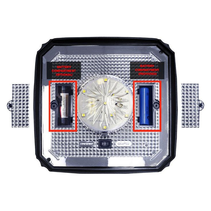Baytown II Black Resin Outdoor Integrated LED Solar Post/Wall Light with Bright-White LEDs