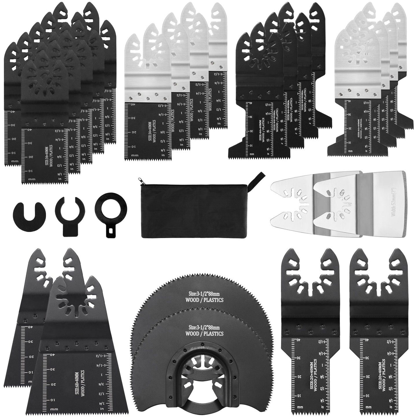 30 -Pack High carbon steel Oscillating Tool Blade