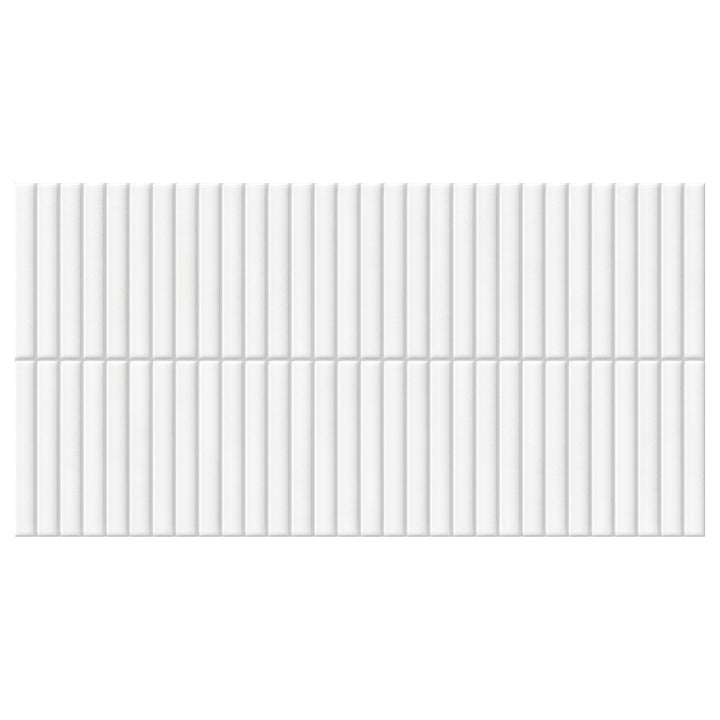 Giorbello Lingot White 12-in x 24-in Glazed Porcelain Subway Wall Tile product image