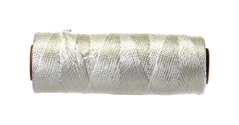 Ace #21 x 430 ft White Twisted Nylon Mason Line