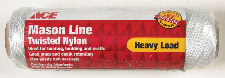 Ace 24 in. D x 185 ft. L White Twisted Nylon Mason Line