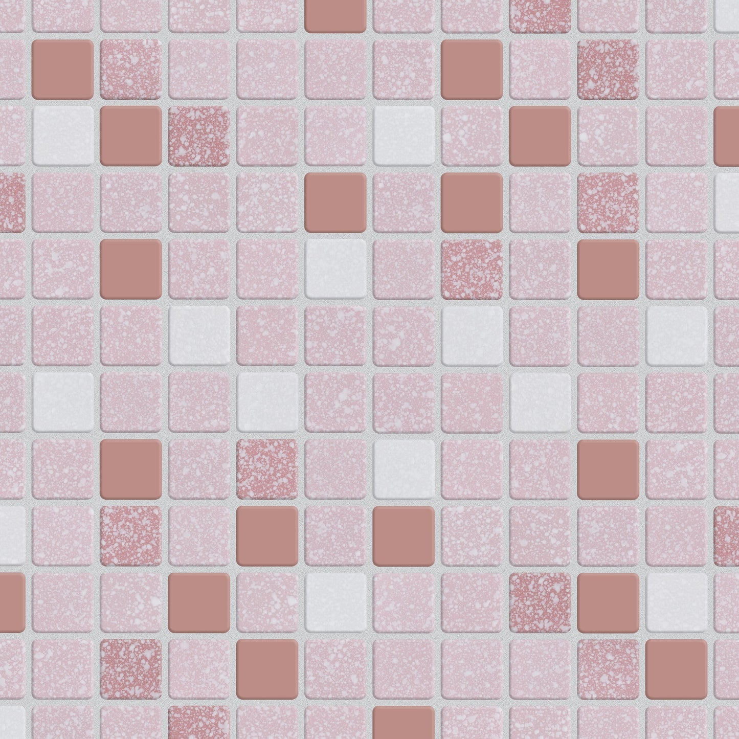 Affinity Tile Crystalline Square Pink 12-in x 12-in Multi-finish Porcelain Mosaic Floor and Wall Tile product image
