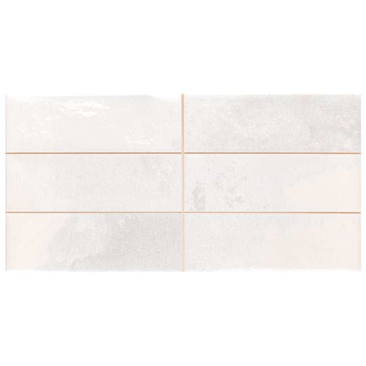 Affinity Tile Kings Luxe Tradition Brick White 8-in x 16-in Multi-finish Ceramic Wall Tile product image