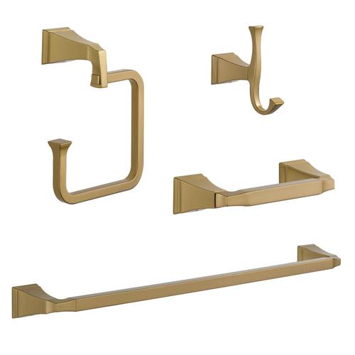 DELTA 4-Piece Dryden Polished Nickel Decorative Bathroom Hardware Set