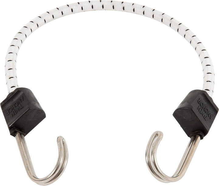 Keeper 18 in. Marine Twin Anchor Bungee Cord with Stainless Steel Hooks