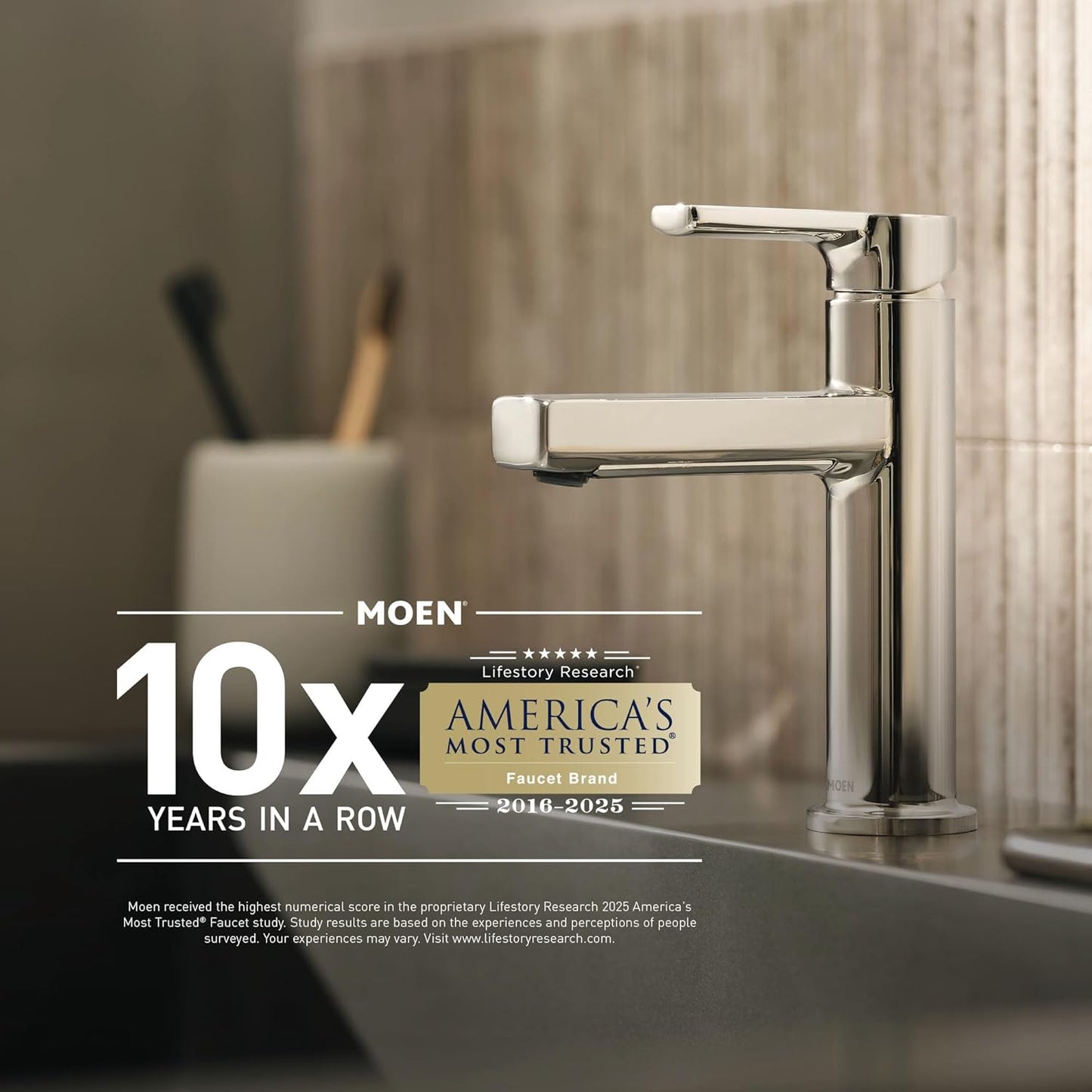Moen Idora Spot Resist Brushed Nickel Two-Handle Centerset Bathroom Sink Faucet with Drain Assembly