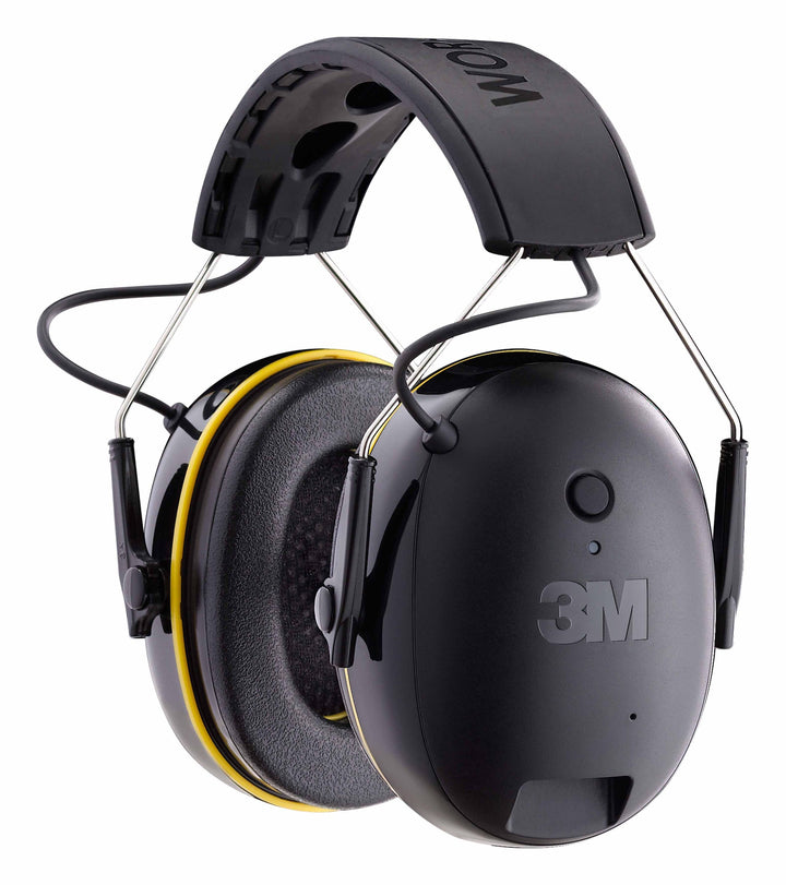 3M WorkTunes Connect Plastic Hearing Protection Earmuffs with Bluetooth Compatibility