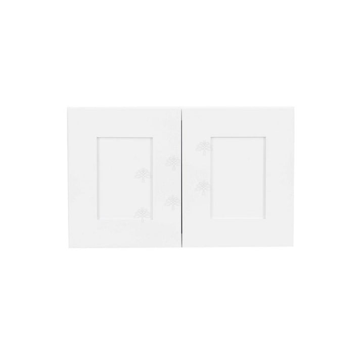 Lancaster Shaker Assembled 24x18x12 in. Wall Cabinet with 2 Doors No Shelf in White - Super Arbor