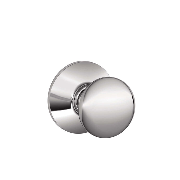 Schlage Plymouth Bright Chrome Passage Door Knob, Right or Left Handed