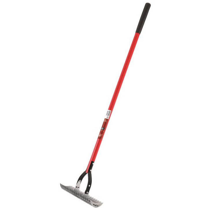 Ace 61 in. 19-Tine Steel Thatching Rake with Wood Handle