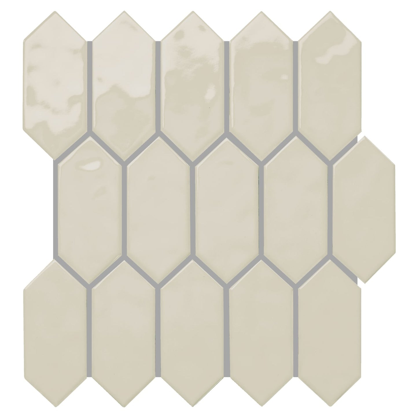 Daltile Mythology Olympus 11-in x 12-in Glossy Ceramic Handcrafted look Mosaic Wall Tile product image