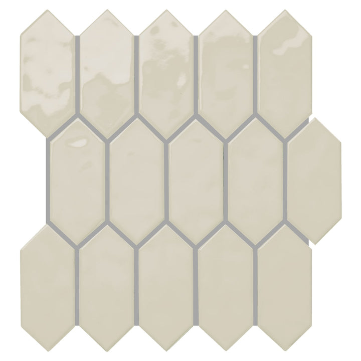 Daltile Mythology Olympus 11-in x 12-in Glossy Ceramic Handcrafted look Mosaic Wall Tile product image