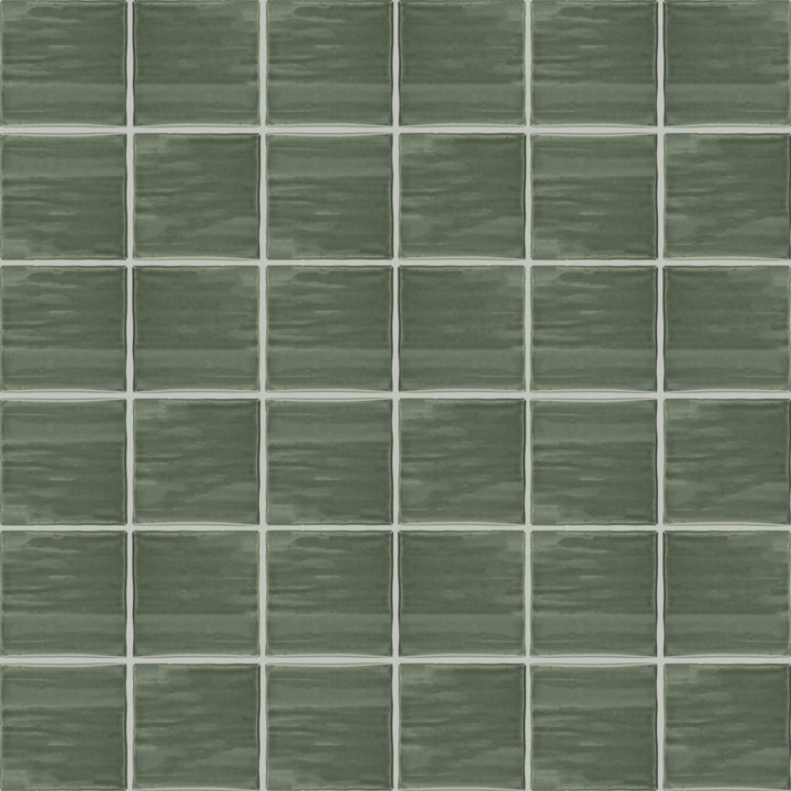 Daltile Artcrafted Aloe 4-in x 4-in Glossy Ceramic Handcrafted look Wall Tile product image