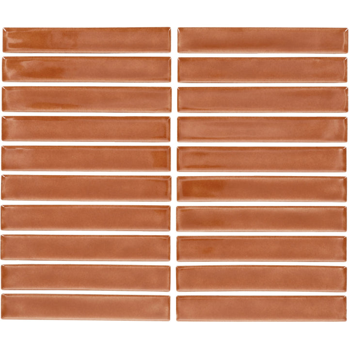 Daltile Artcrafted Cotto 10-in x 12-in Glossy Ceramic Handcrafted look Mosaic Wall Tile product image