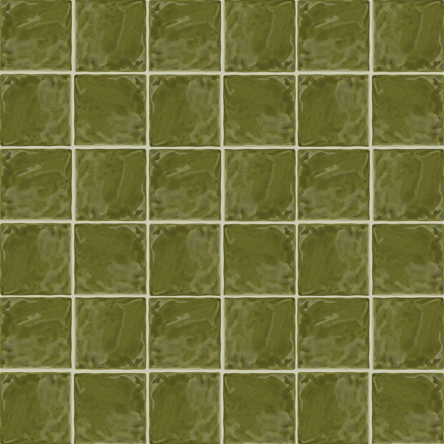 Daltile Artcrafted Fern 4-in x 4-in Glossy Ceramic Handcrafted look Wall Tile product image